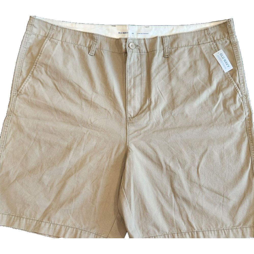 Old Navy Lived In Straight Mens Size 48 Cargo Shorts‎ Tan Outdoor Hiking NEW